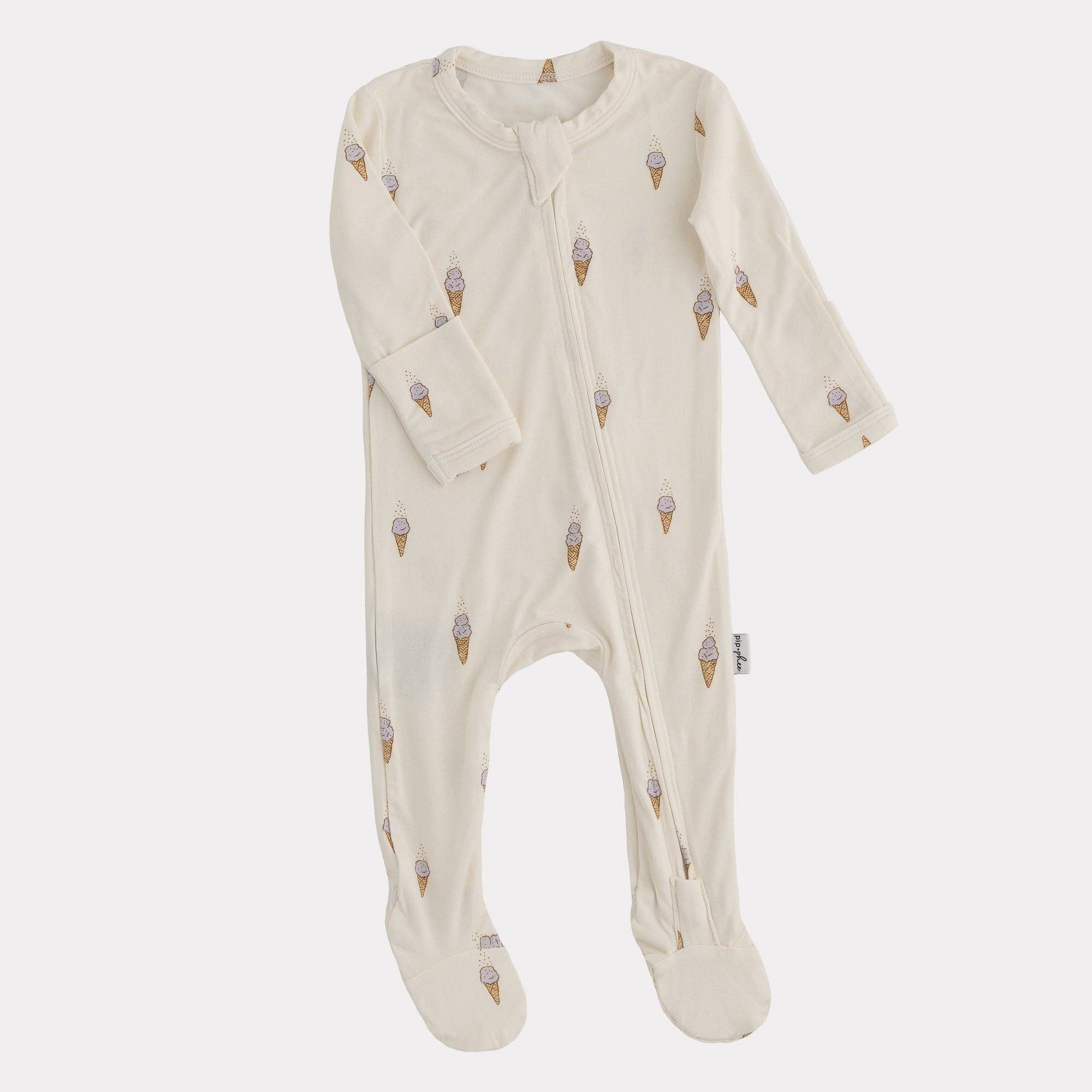 NR PIP + PHEE BAMBOO FOOTED SLEEPER | DAINTY FLORAL | NEWBORN ONLY