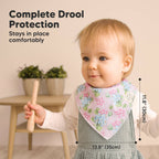 NR KEABABIES BABY BANDANA BIBS | 8-PACK | FLOURISH
