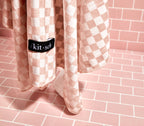 NR KITSCH XL HAIR TOWEL WRAP | TERRACOTTA CHECKER