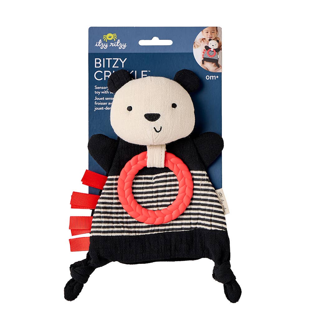 NR BITZY CRINKLE SENSORY TOY TEETHER | MALLARD