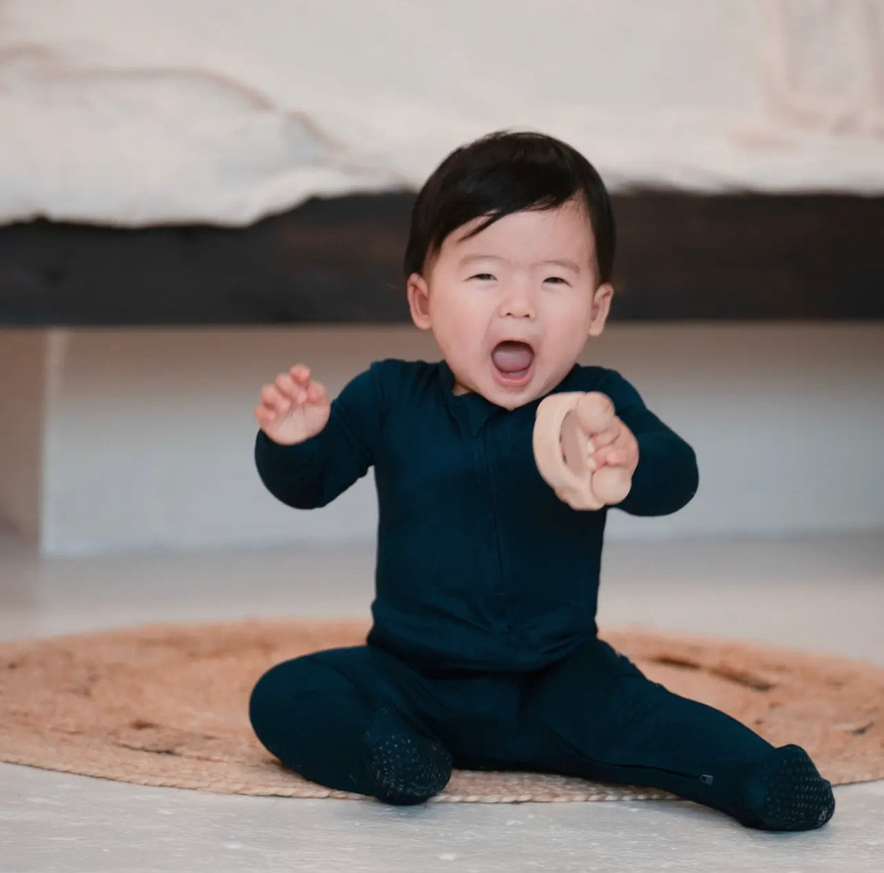 NR PIP + PHEE BAMBOO FOOTED SLEEPER | NAVY