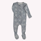 NR PIP + PHEE BAMBOO FOOTED SLEEPER | MAPLE GRID | NEWBORN