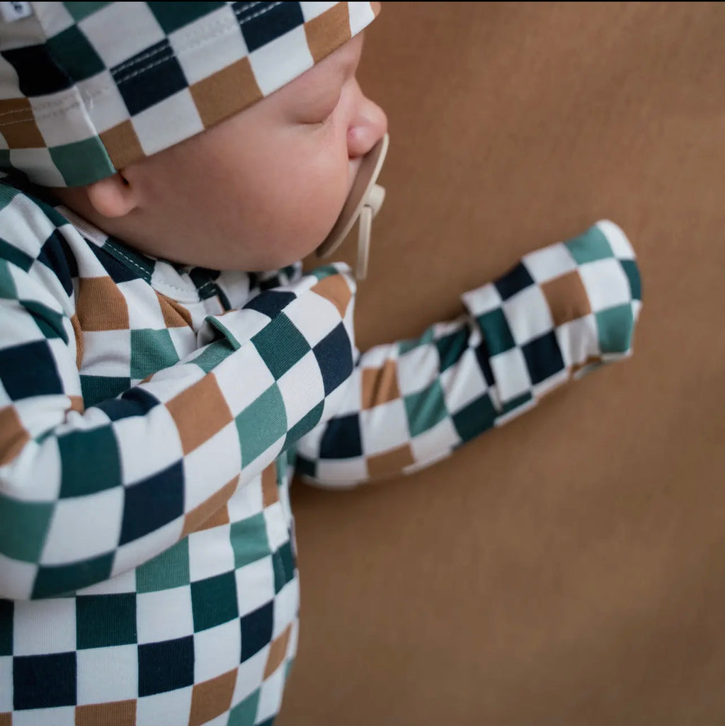 NR PIP + PHEE BAMBOO FOOTED SLEEPER | MULTI CHECKS LE