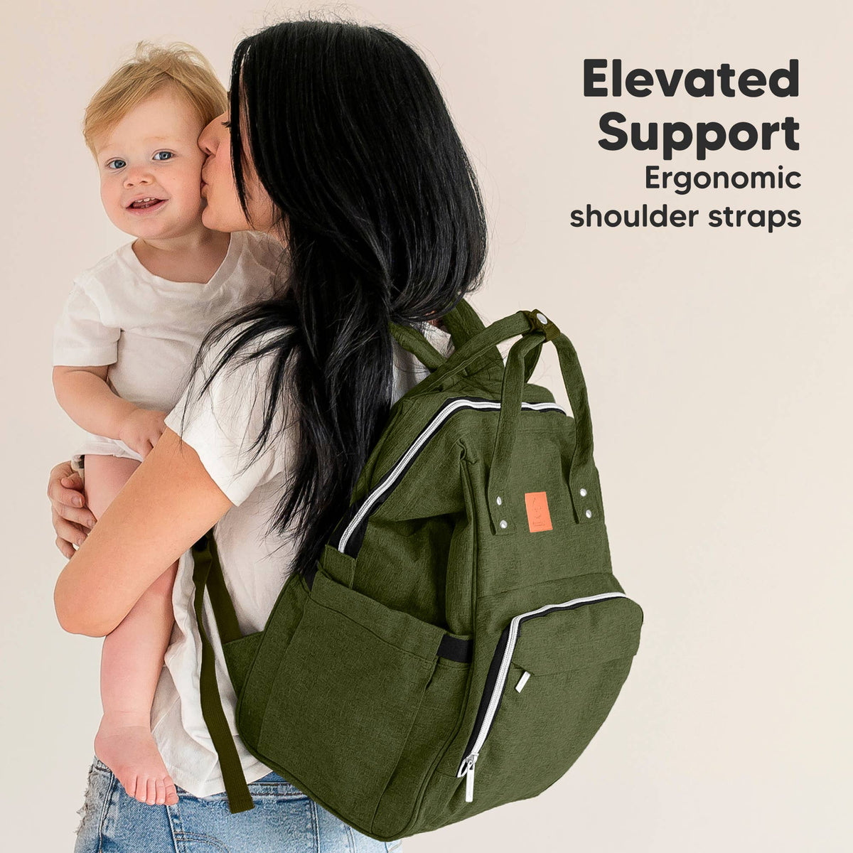 NR KEABABIES DIAPER BAG BACK PACK | COFFEE