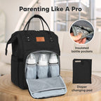 NR KEABABIES DIAPER BAG BACK PACK | TRENDY BLACK
