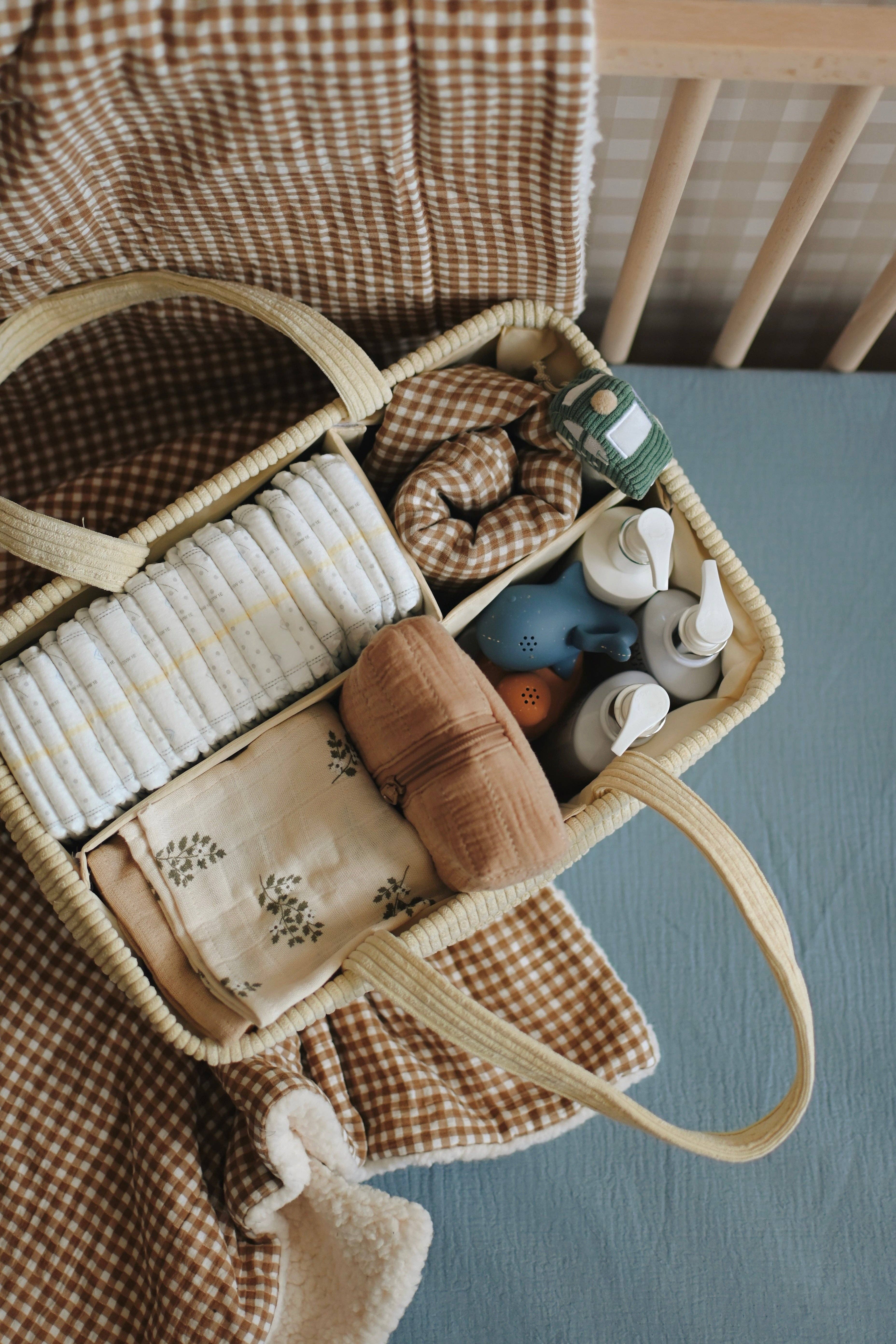 NR MINIKA DIAPER CADDY | CREAM