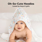 NR KEABABIES LUXE HOODED TOWEL | 35x35 | WILDFLOWERS