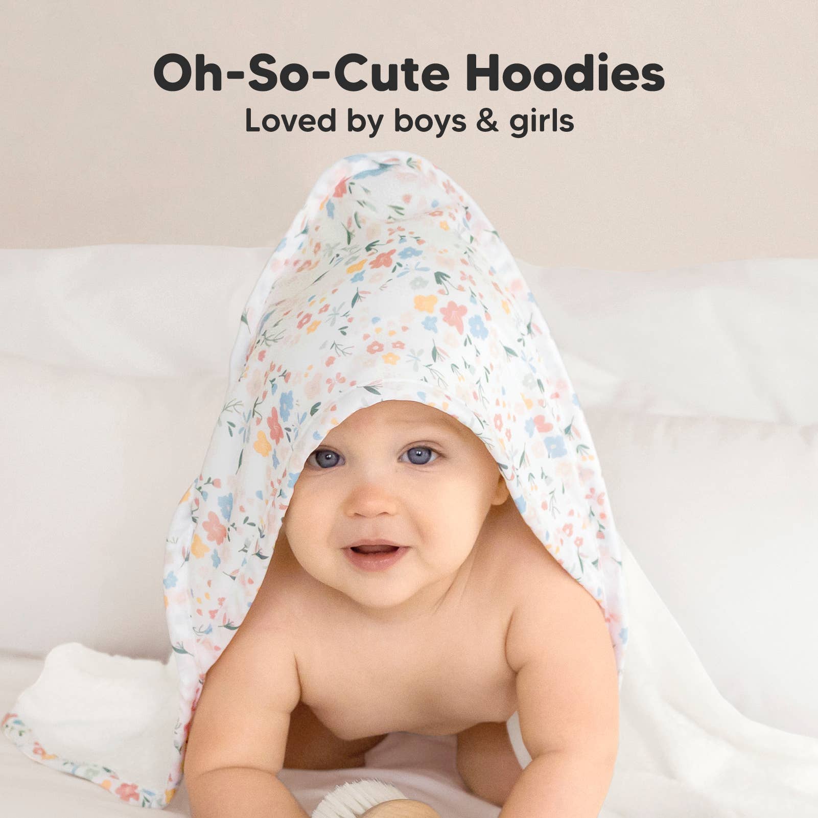 NR KEABABIES LUXE HOODED TOWEL | 35x35 | WILDFLOWERS