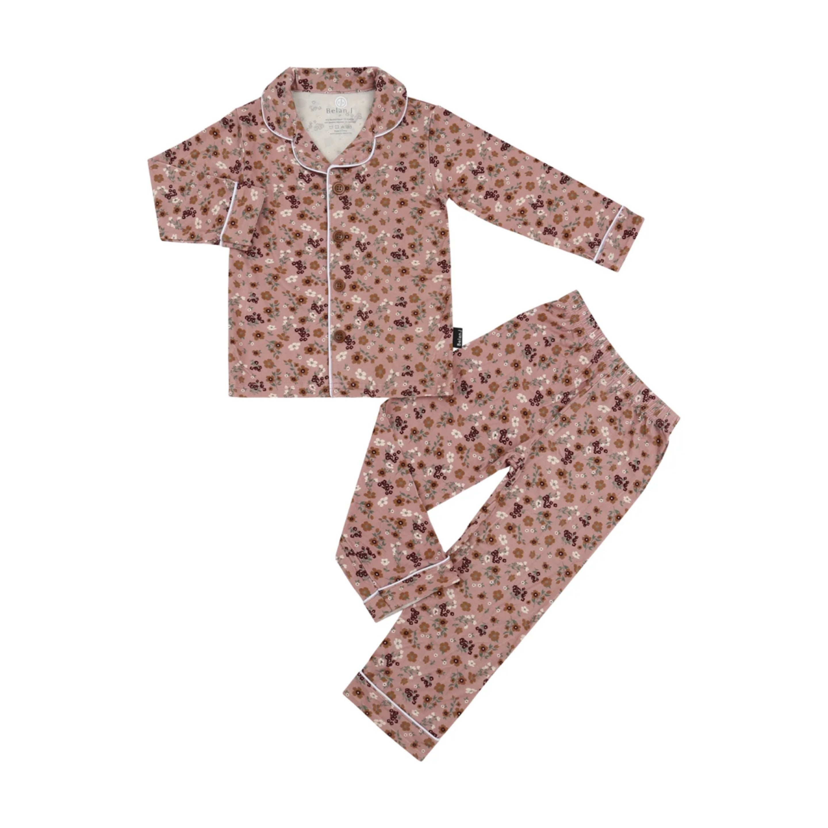 NR BELAN J CLASSIC LONG SLEEVE PJ SET | VELVET GARDEN