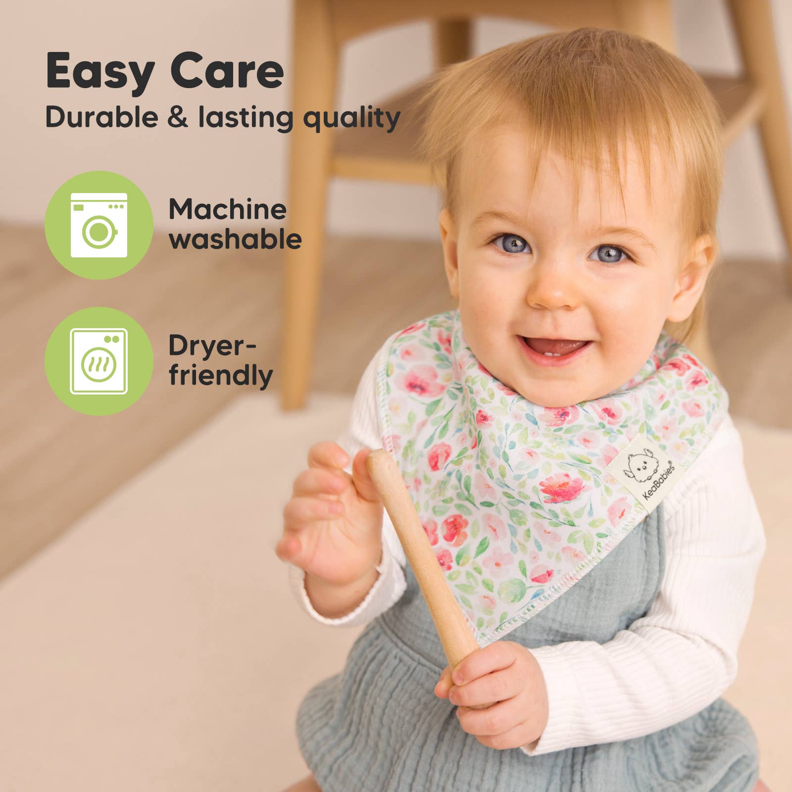 NR KEABABIES BABY BANDANA BIBS | 8-PACK | FLOURISH