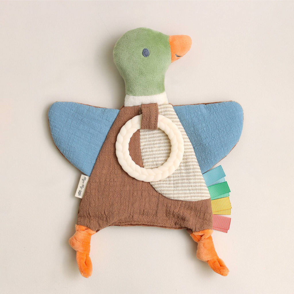 NR BITZY CRINKLE SENSORY TOY TEETHER | MALLARD