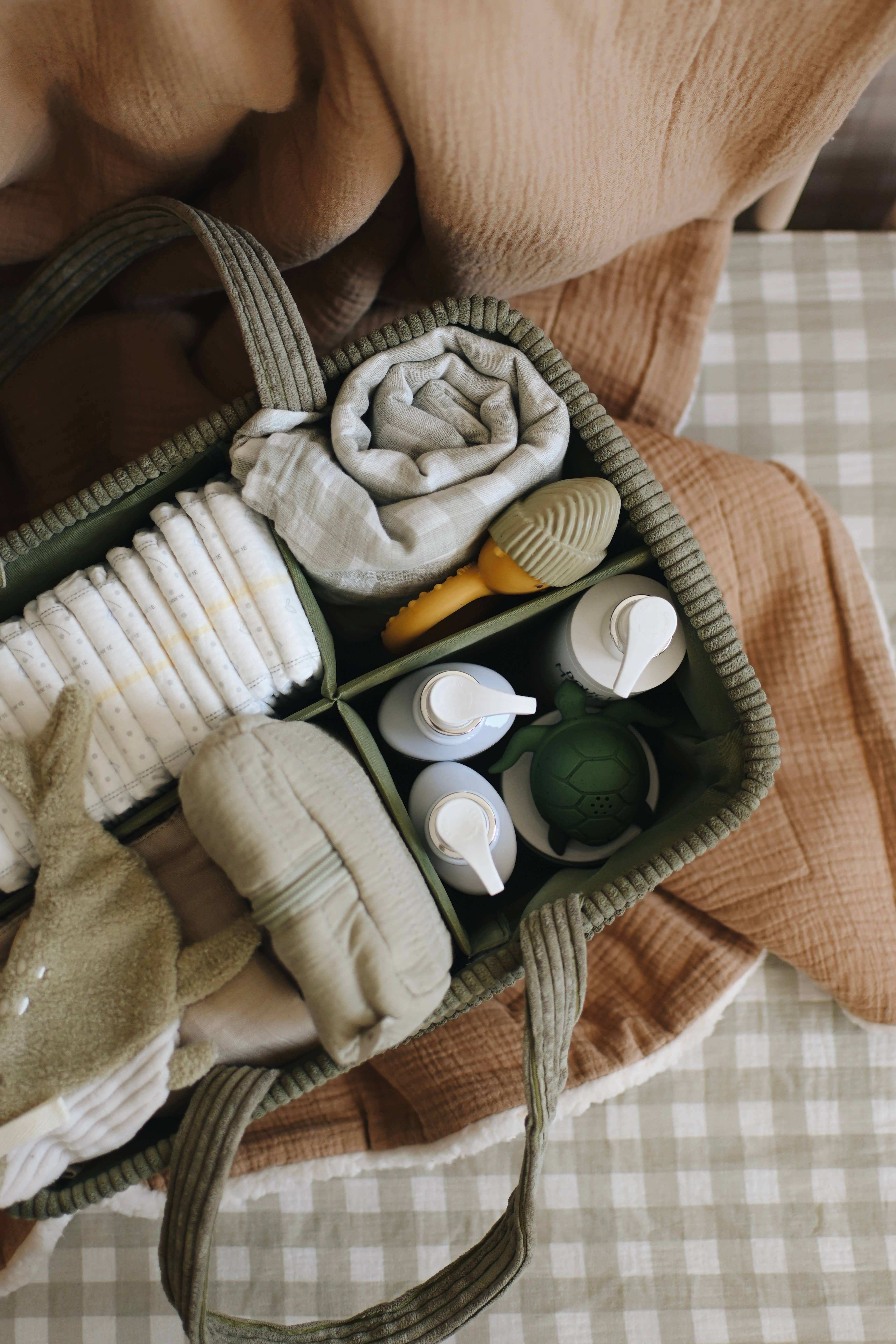 NR MINIKA DIAPER CADDY | SAGE