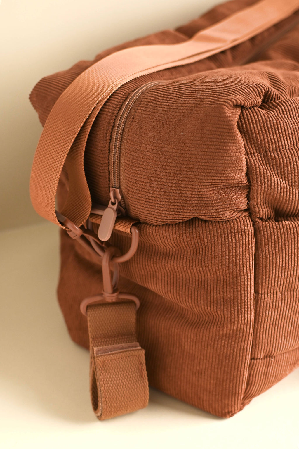 NR MINIKA DIAPER BAG | CORDUROY RUST