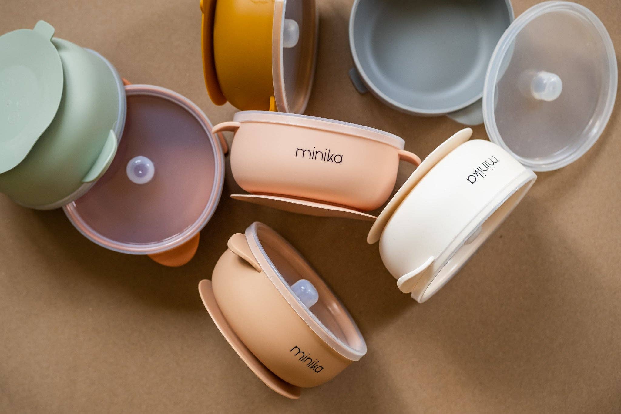 NR MINIKA SILICONE BOWL + LID | SAGE