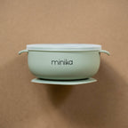 NR MINIKA SILICONE BOWL + LID | SAGE
