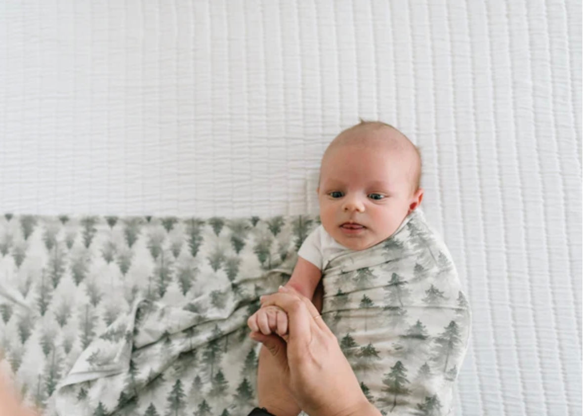 NR COPPER PEARL SWADDLE BLANKET | EVERGREEN