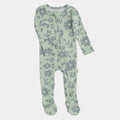 NR PIP + PHEE BAMBOO FOOTED SLEEPER | MINT FLORAL | NEWBORN