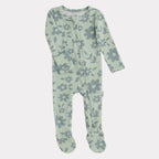 NR PIP + PHEE BAMBOO FOOTED SLEEPER | MINT FLORAL | NEWBORN