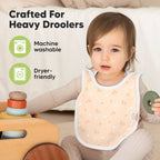 NR KEABABIES 8-PACK HALLO DROOL BIBS | FLEUR