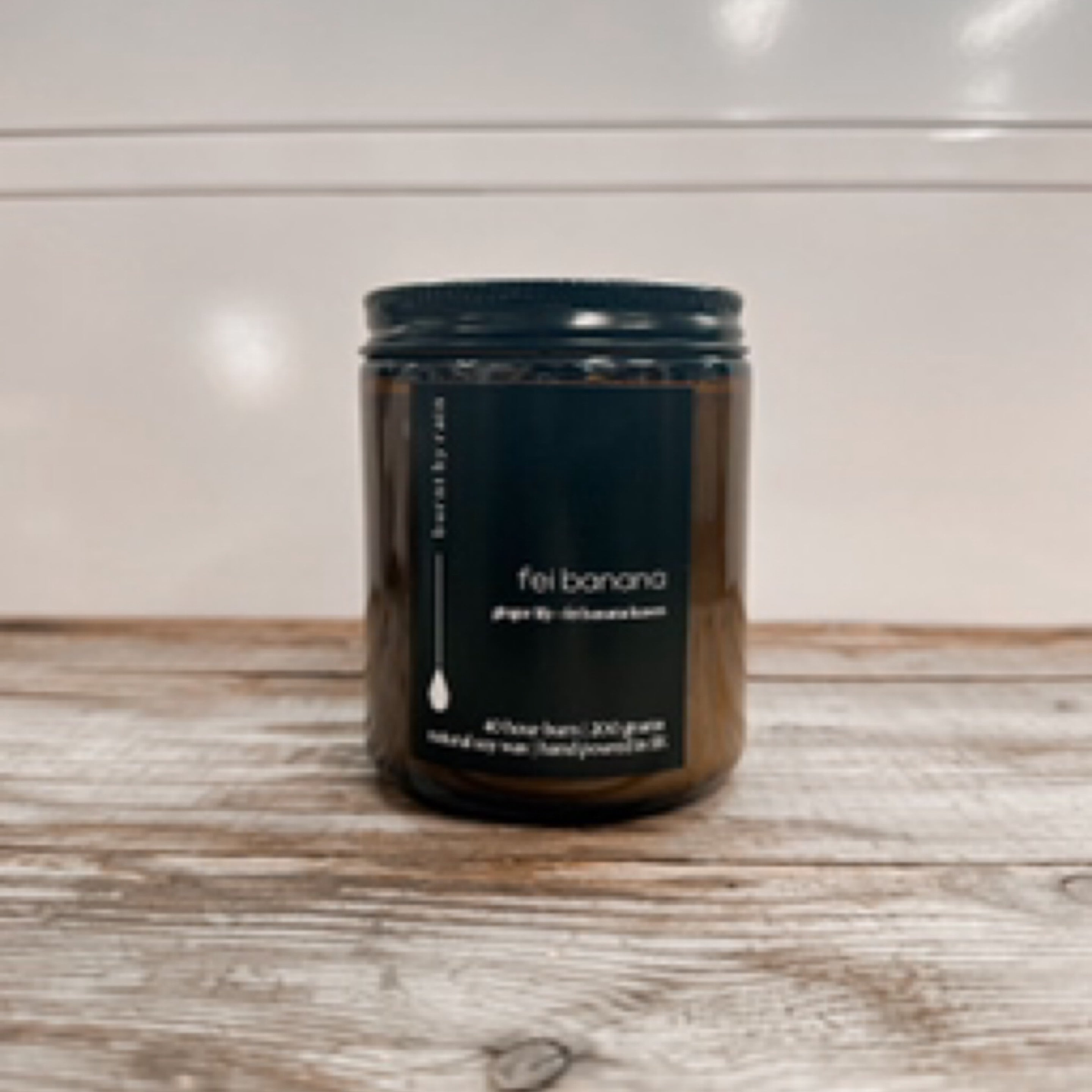 NR BURNT BY RAIN CANDLE | FEI BANANA | SINGLE WICK