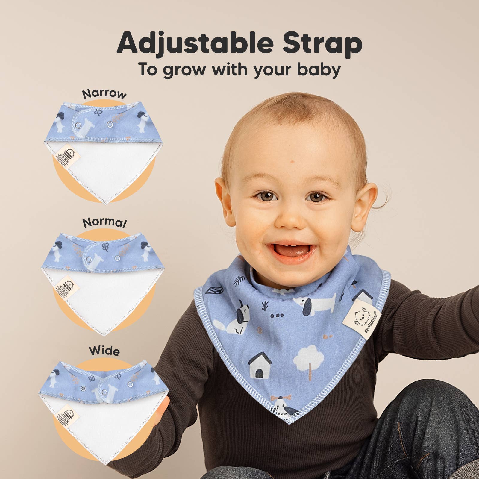 NR KEABABIES BABY BANDANA BIBS | 8-PACK | LET LOOSE