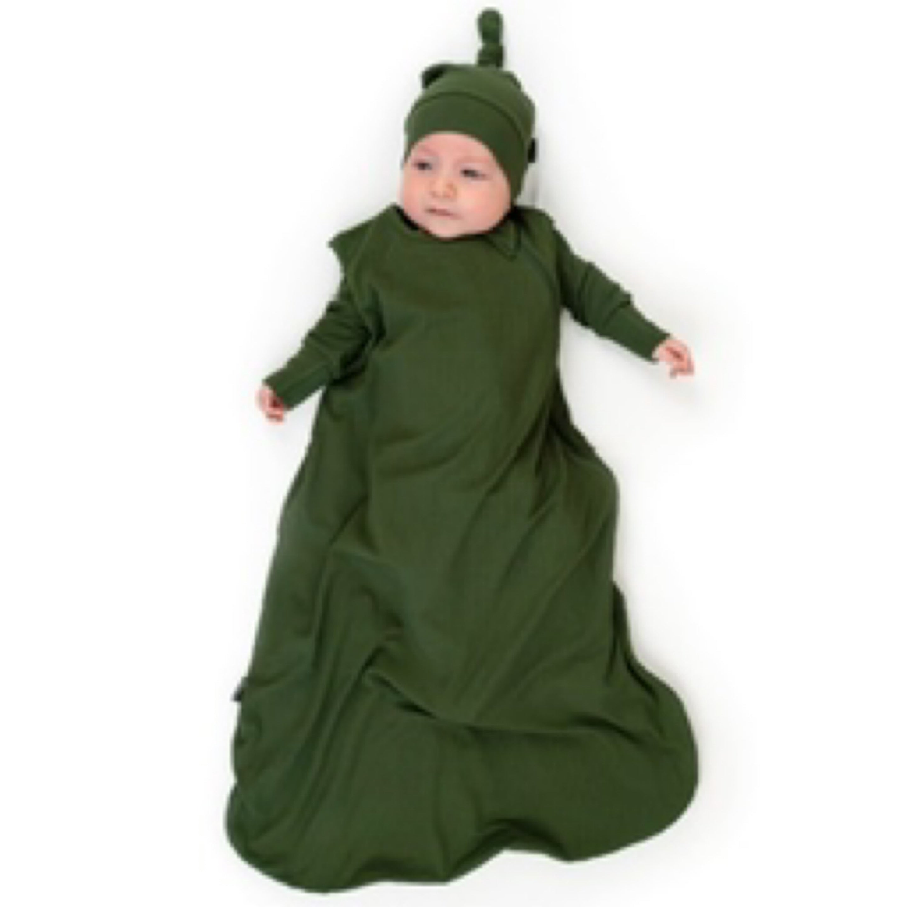 NR BELAN J | SLEEP BAG 1.0 TOG RIBBED | FOREST GREEN