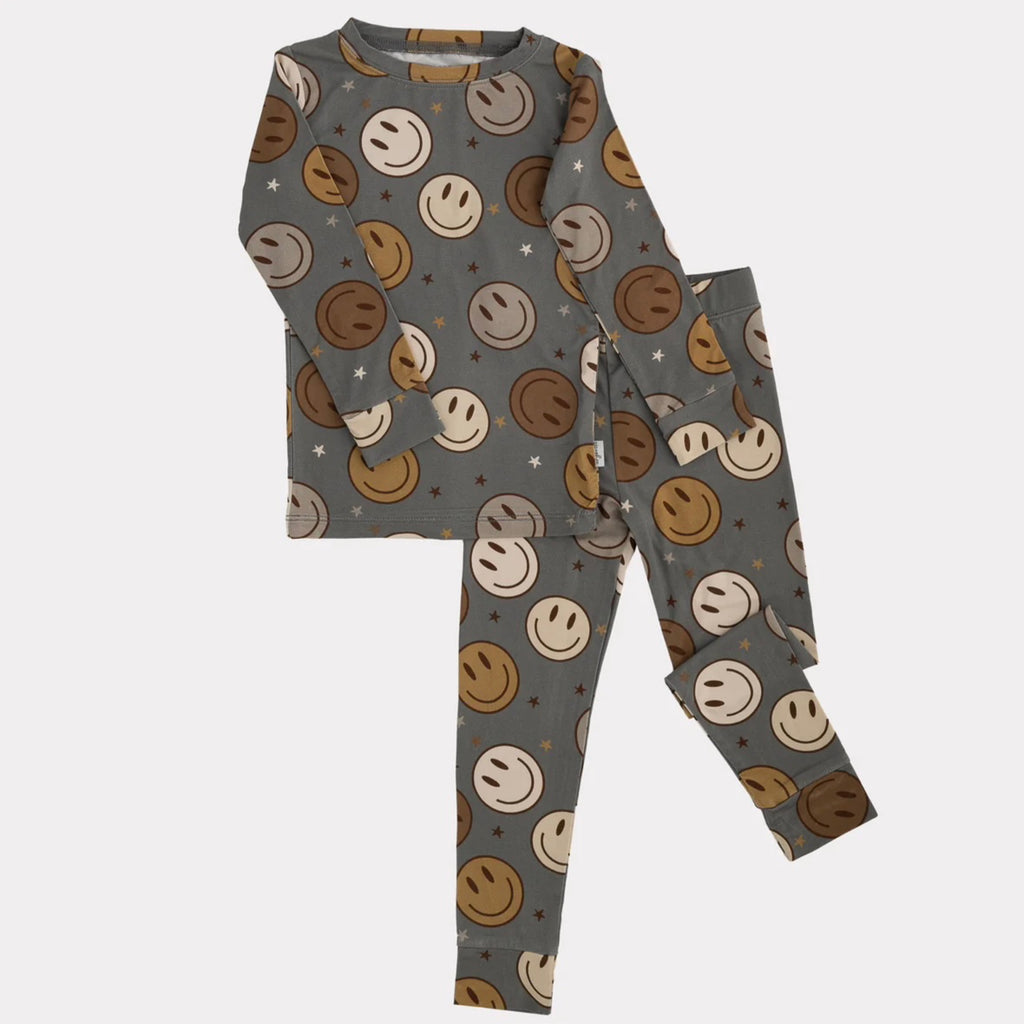 NR PIP + PHEE BAMBOO 2PC | BROWN SMILEYS
