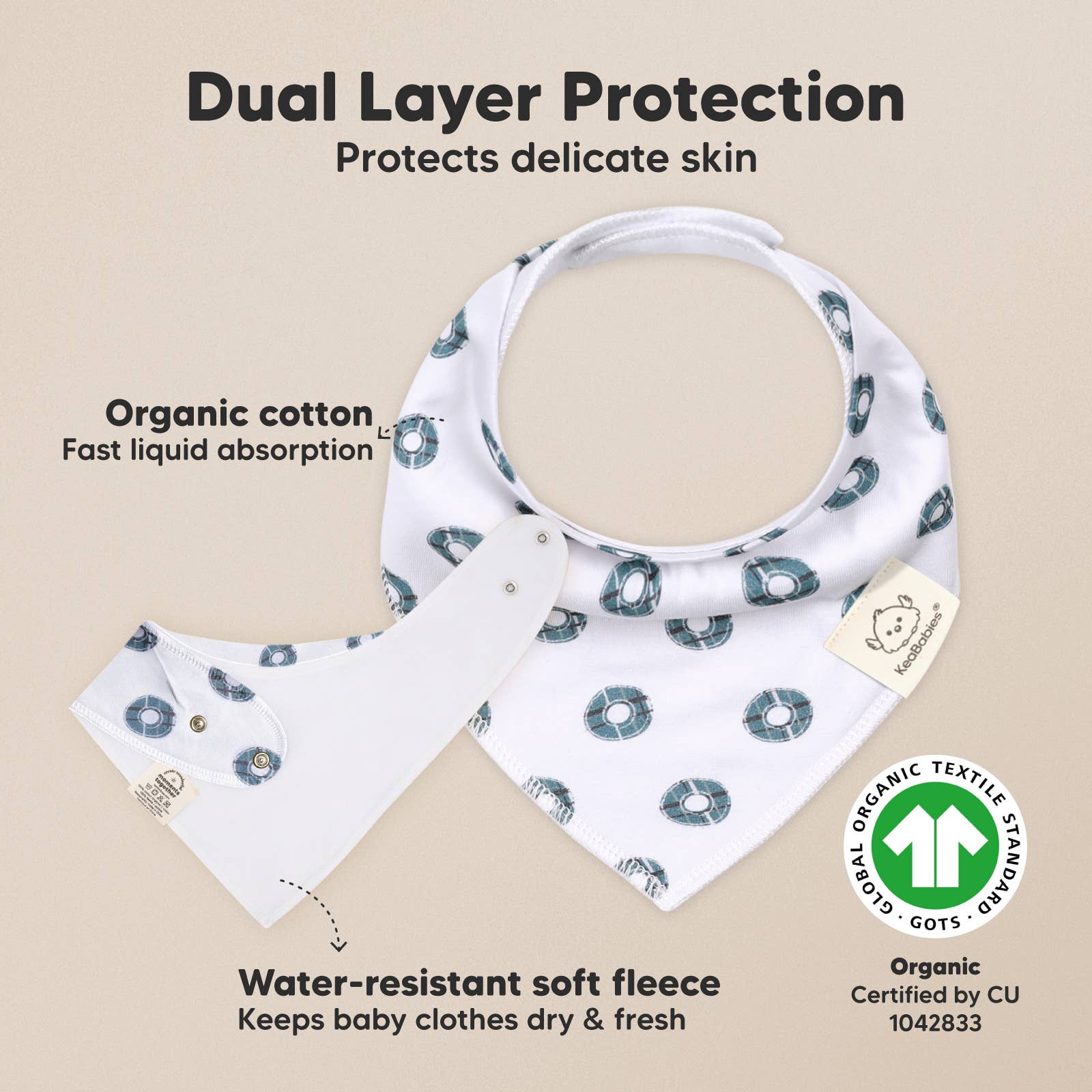 NR KEABABIES BABY BANDANA BIBS | 8-PACK | LET LOOSE