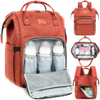 NR KEABABIES DIAPER BAG BACK PACK | RUSTIC RED