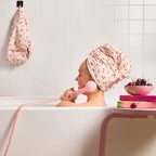 NR KITSCH XL HAIR TOWEL WRAP | CHERRY