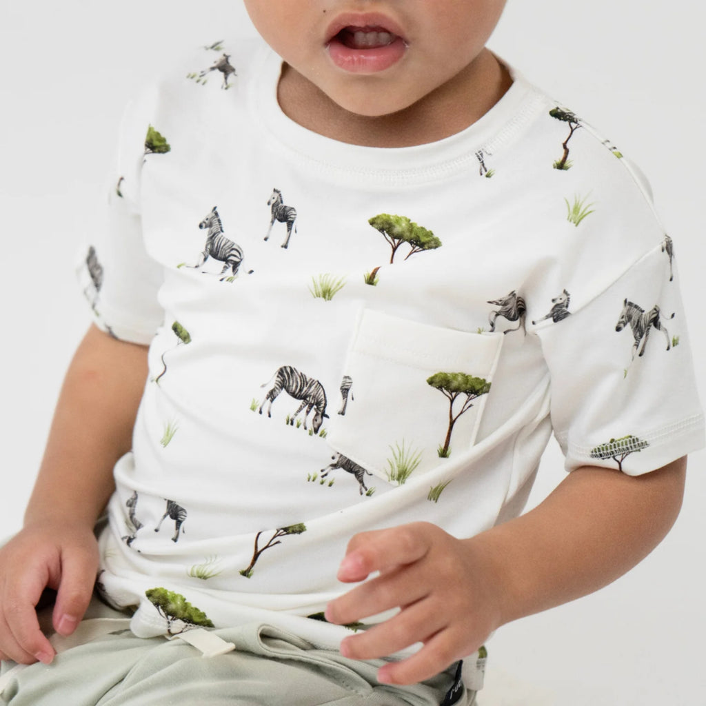 NR BELAN J S/S POCKET TEE | ZEBRA