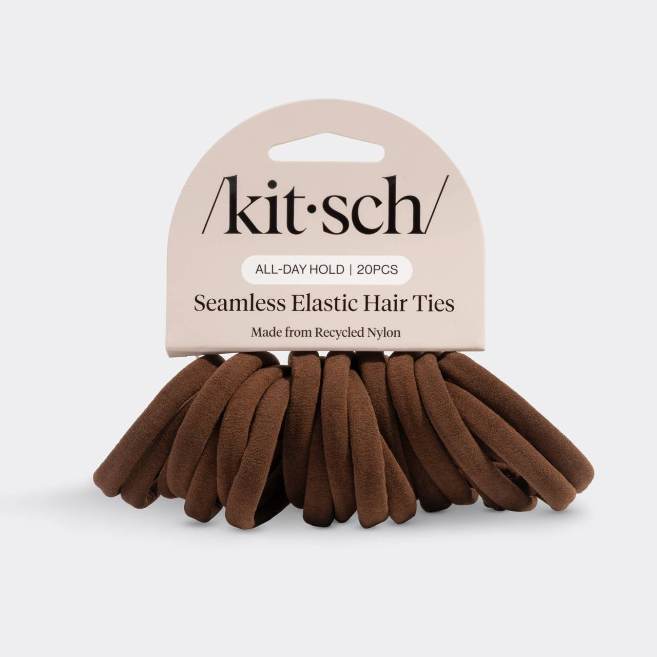 NR KITSCH NYLON ELASTICS 20pc | CHOCOLATE