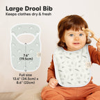 NR KEABABIES 8-PACK HALLO DROOL BIBS | WILDERNESS