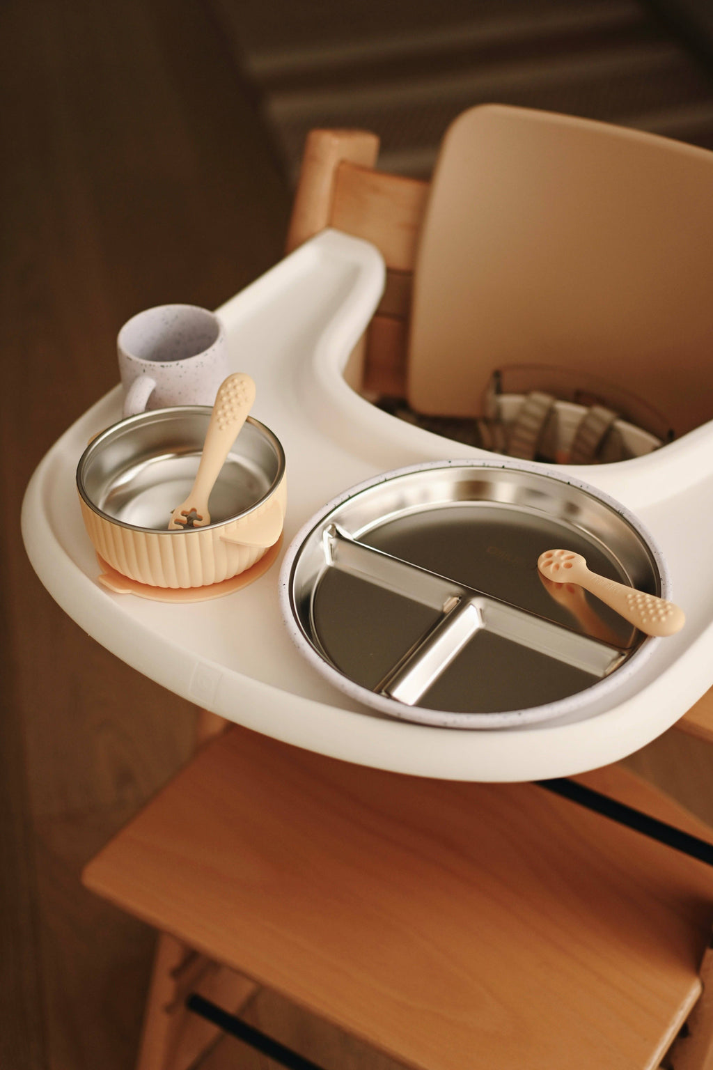 NR MINIKA STAINLESS & SILICONE BOWL | LAVENDER