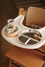 NR MINIKA STAINLESS & SILICONE BOWL | LAVENDER