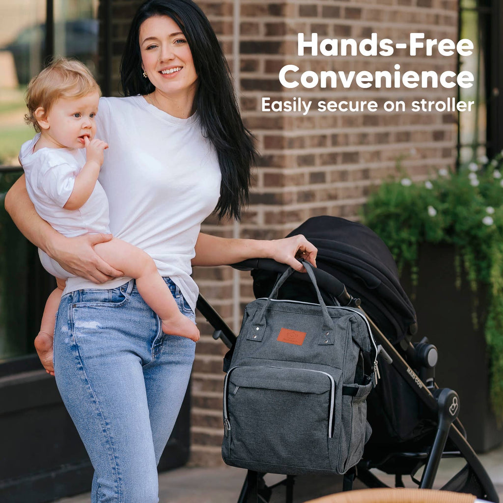NR KEABABIES DIAPER BAG BACK PACK | MYSTIC GRAY