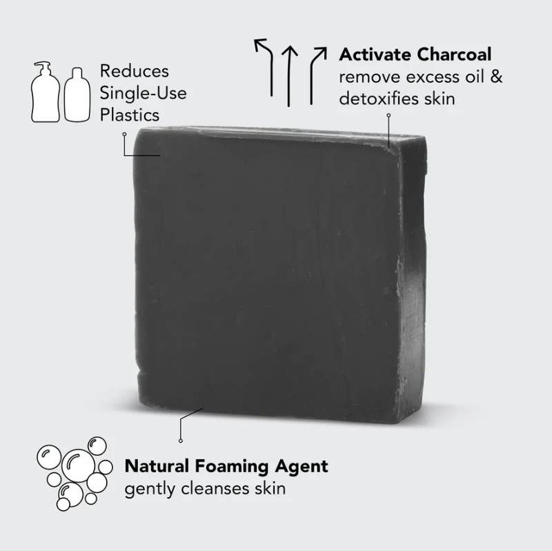 NR KITSCH CHARCOAL DETOXIFYING SOLID BODY WASH BAR