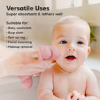 NR KEABABIES WASH CLOTHS | 6 PACK | ROSY