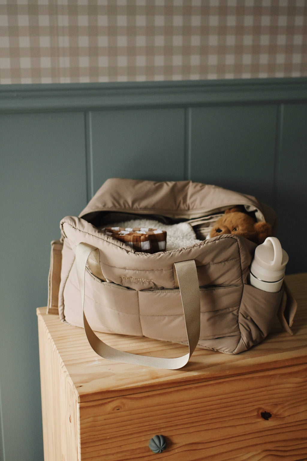 NR MINIKA DIAPER BAG | LATTE