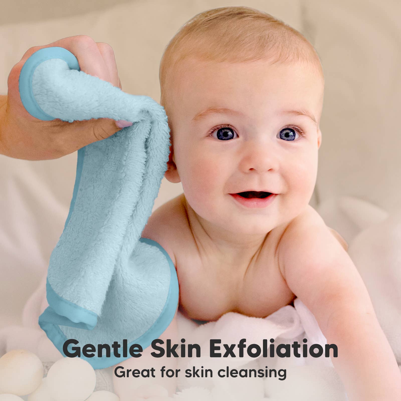 NR KEABABIES WASH CLOTHS | 6 PACK | BRAVO BLUE