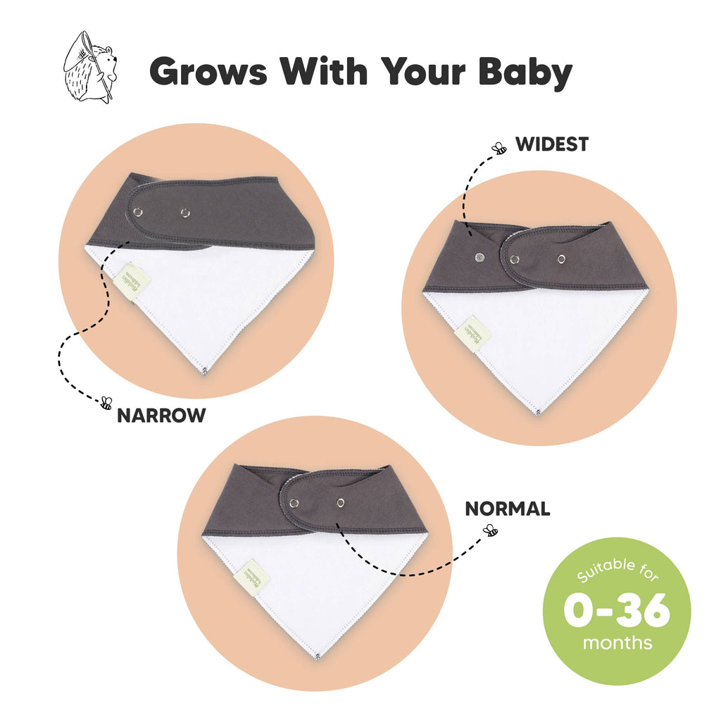 NR KEABABIES BABY BANDANA BIBS | 8-PACK | HUNTER
