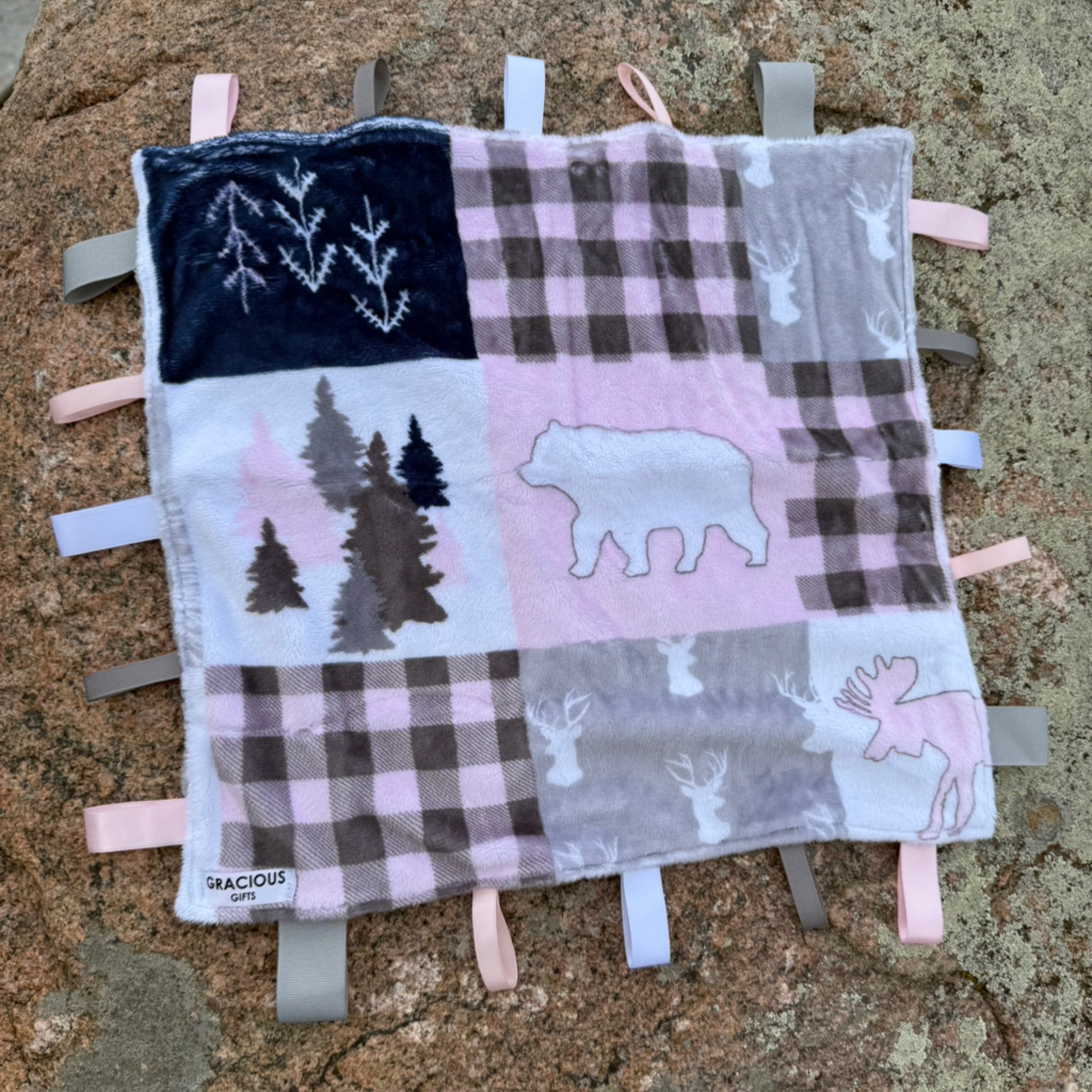 NR GG SNUGGLE BLANKY | PINK CABIN