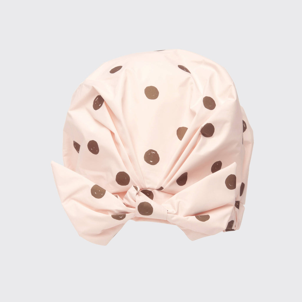 NR KITSCH LUXURY SHOWER CAP | BLUSH DOT