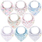 NR KEABABIES BABY BANDANA BIBS | 8-PACK | FLOURISH