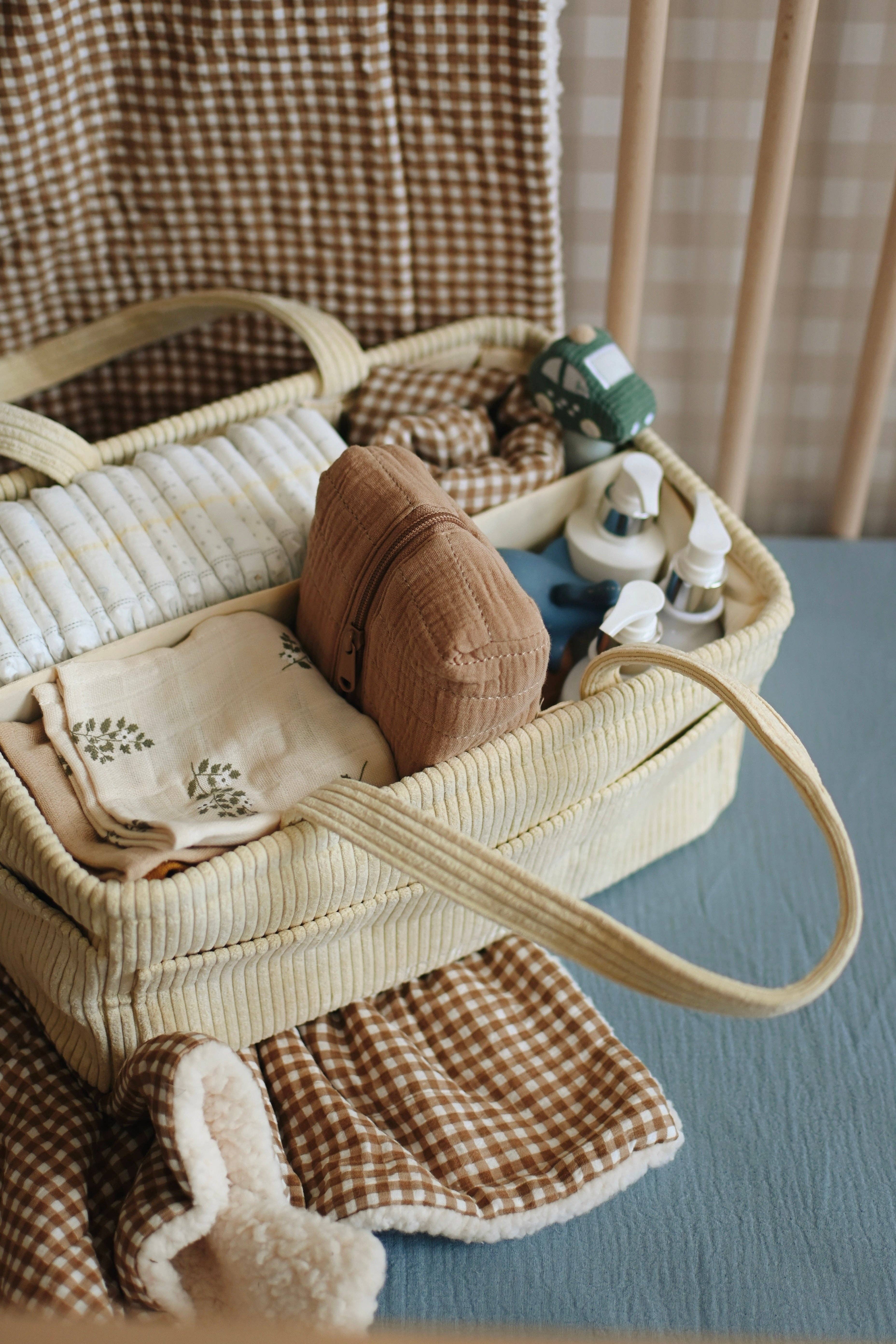 NR MINIKA DIAPER CADDY | CREAM