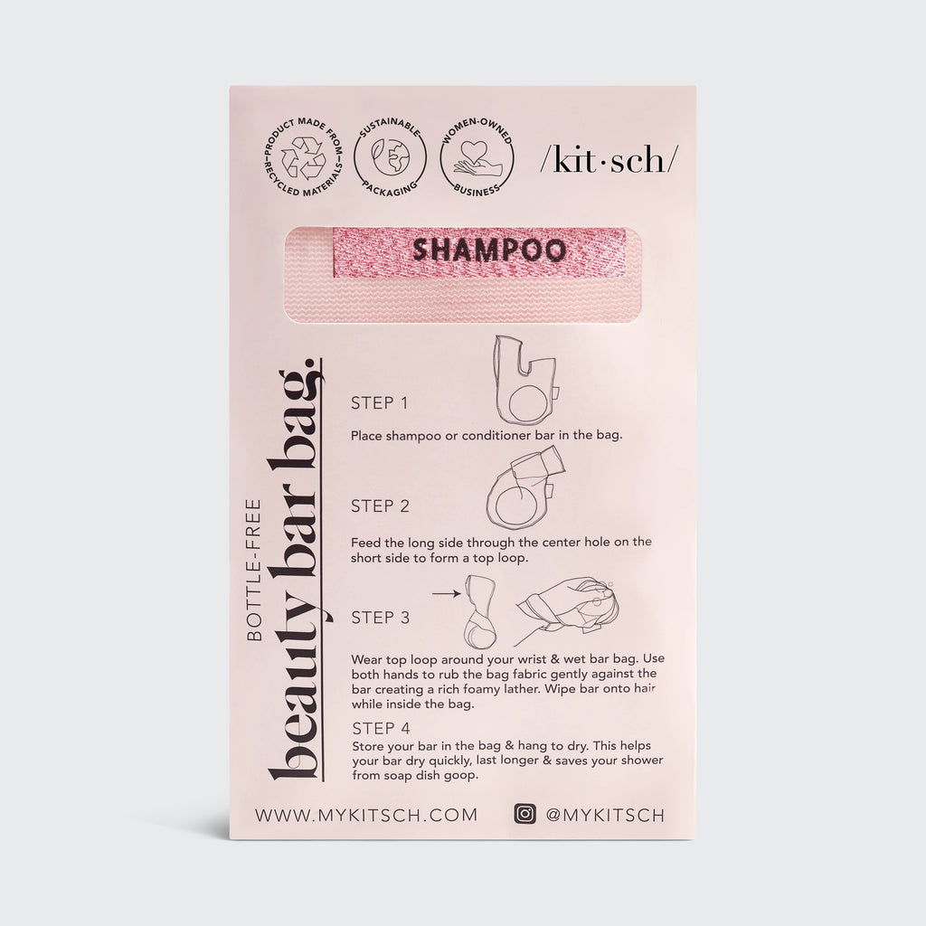 NR KITSCH SHAMPOO BEAUTY BAR SAVER BAG | BLUSH