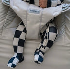 NR PIP + PHEE CHARCOAL CHECKS SLEEPER