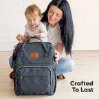 NR KEABABIES DIAPER BAG BACK PACK | MYSTIC GRAY