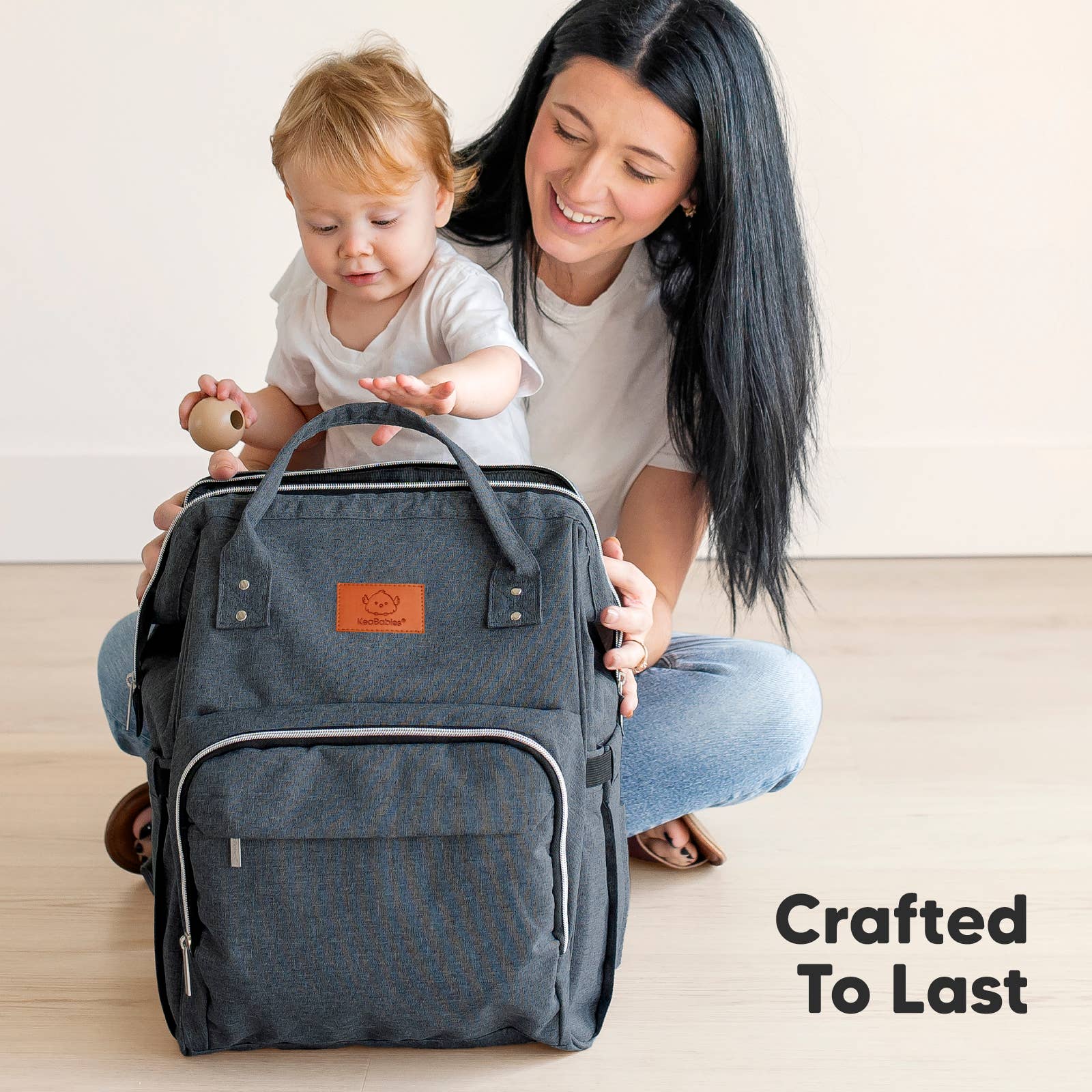 NR KEABABIES DIAPER BAG BACK PACK | MYSTIC GRAY