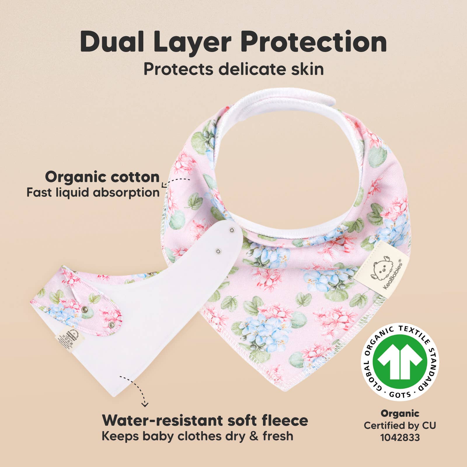 NR KEABABIES BABY BANDANA BIBS | 8-PACK | FLOURISH